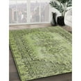 thumbnail image 3 of Ahgly Company Machine Washable Indoor Square Contemporary Avocado Green Area Rugs, 3' Square, 3 of 7