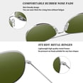 thumbnail image 5 of Joopin Polarized Aviation Sunglasses for Men Women Classic Mirrored Lens UV Protection Sun Glasses-2 Pairs(purple+silver), 5 of 7