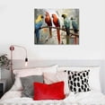 thumbnail image 4 of Nawypu Parrot Pictures Canvas Wall Art - Tropical Macaw birds Decorations for Home Decor Framed, 4 of 4