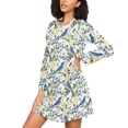 thumbnail image 3 of joogoo Bird and Blueberry Women's Long Sleeve Nightgown Sleepwear XXL, 3 of 8