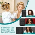 thumbnail image 3 of Hair Rollers for Blowout Look Long Hair, Rollers Hair Curlers 30 Pcs Self Grip Hair Rollers Set with 18Pcs Hair Rollers 3 Sizes and 12 Pcs Hair Clips, Comb and Storage Bag for Hair Volume, 3 of 6