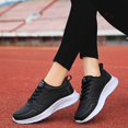 thumbnail image 5 of XIMIN Womens Arch Support Lace Up Leather Sneakers Wide Toe Box Orthopedic Shoes Walking Shoes Lightweight Tennis Solid Color Non Slip Running Fashion Casual Sneaker, 5 of 8