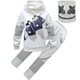 thumbnail image 1 of Marshmallow Dj Cosplay Costume Hoodie + Pants + Headgear Outfits Set For Kids 5-13 Years, 1 of 5
