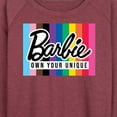 thumbnail image 3 of Barbie Pride - Own Your Unique - Women's Lightweight French Terry Long Sleeve Shirt, 3 of 5