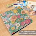 thumbnail image 4 of FORMRS 3 Ring Photo Album 4"x6" Self Adhesive Large Capacity PU Leather Cover, Floral Pattern, 4 of 8