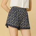 thumbnail image 2 of INSPIRE CHIC Shorts à Taille Élastique avec Dentelle Imprimée Florale pour Femmes, 2 of 4