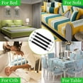 thumbnail image 2 of Bed Sheet Straps, Clips Keep Bedsheet in Place, Black, 8 Pcs, 2 of 6