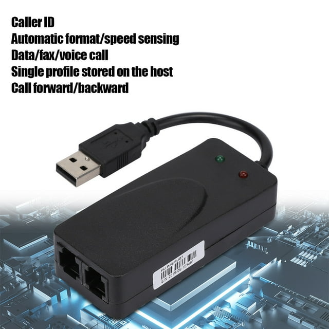 Dioche Modem de Fax Modem pour Ordinateur Portable Modem de Données USB Modem à Double Port Atelier de Réparation pour Ordinateur Portable Bureau