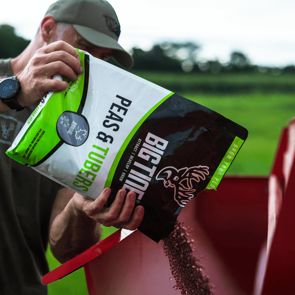 Big Tine Advantage Peas & Tubers Food Plot Seed, Deer Hunting Attractant, 8 lb Fall/Winter Mix