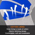 thumbnail image 3 of Rodillera cálida tejida para deportes anticolisión para correr - Funda protectora para rodilla con protección física, 3 of 6
