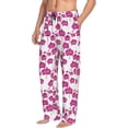 thumbnail image 3 of Kdxio Orchids Flowers Print Men's Sleep Pajama Pant Lounge Pants with Pockets, 3 of 8