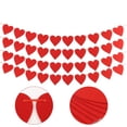 thumbnail image 3 of NOGIS 6Pcs Valentines Day Decorations - Valentines Banner - Valentines Decor Red Heart Garland 60 Pack Valentines Day Backdrop Decorations Party Favors for Door Wall Classroom School Home (Red), 3 of 7
