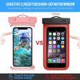 thumbnail image 5 of TJS Universal Sport Swimming Waterproof IPX8 Case Cellphone Dry Bag Pouch for iPhone SE 2022 Xs Max XR XS X 8 7 6S Plus, Galaxy S10 Plus S10 S10e S9 S8 +/Note 9, Pixel 3 XL,LG, Moto up to 6.5" (Blue), 5 of 9