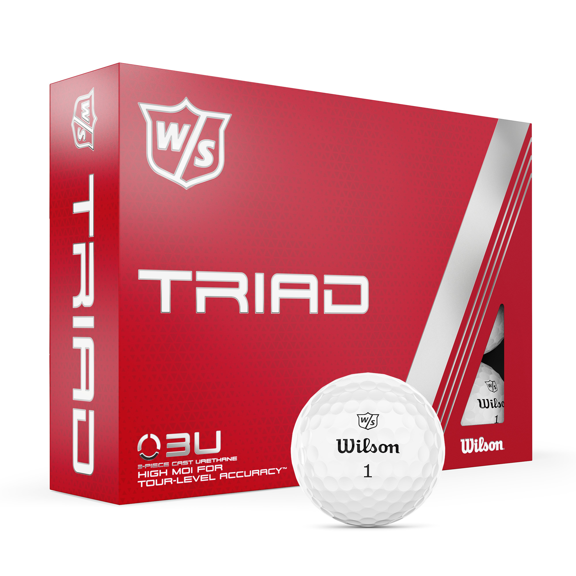 Wilson Staff Triad Golf Balls 12-Pack, White
