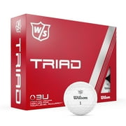 (2 pack) Wilson Staff Triad Golf Balls, White, 12-Pack