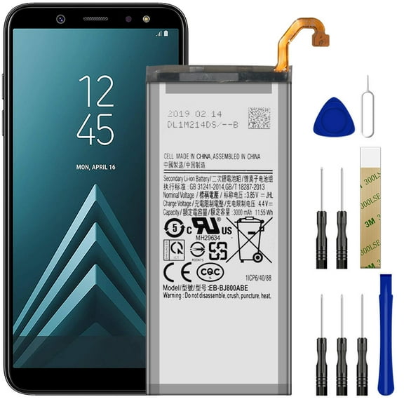 Replacement Battery EB-BJ800ABA EB-BJ800ABE For Telcel Samsung Galaxy J6 SM-J600G Tool