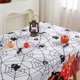 thumbnail image 4 of Waterproofs Polyester Web Halloween Tablecloth Party Pumpkin Dining Table Decoration Printed Tablecloth, 4 of 4
