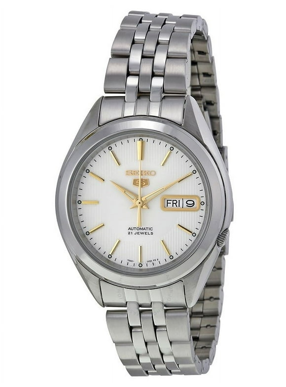 Seiko Men's SNKL17 Stainless Steel Analog with Silver Dial Watch