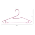 thumbnail image 2 of Unique Bargains Plastic Hangers with Non-Slip Hook 30 Packs Pink, 2 of 6