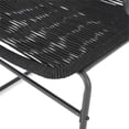 thumbnail image 2 of Afuera Living Outdoor Rope Weave Club Chair in Black (Set of 2), 2 of 12