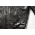 thumbnail image 4 of Jacket, MA-1, John Ownbey, Leather, Black, Size L, 4 of 4