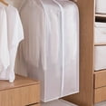 thumbnail image 3 of Hanging Garment Bag Lightweight Clear Full Zipper Suit Bags Moth-Proof Breathable Dust Cover For Closet Clothes Storage, 3 of 8
