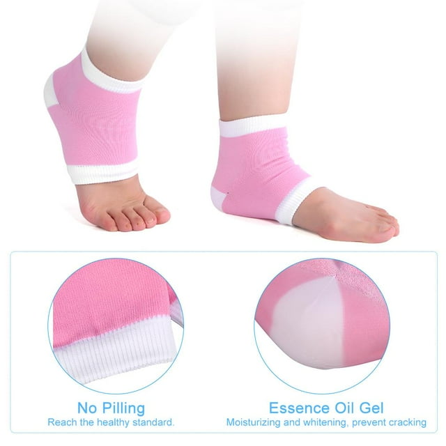 Comfortable 2pcs Moisturising Socks, 2 Colors Heel Socks, Prevent Pains For Foot
