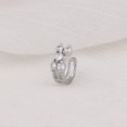 thumbnail image 1 of Pendientes de diamantes falsos estilo europeo y americano con clip de hueso de oreja de diamante en forma de fila, clip de oreja de cruz de onda de circonita sin orejas perforadas, 1 of 6