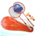 thumbnail image 4 of Raindrops 1Pair Green Badminton Racket with Balls Durable Lightweight Sports Set for Hand Eye Coordination, 4 of 7
