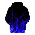 thumbnail image 2 of guisaled Men Hoodie 3d Flame Print Graphic Hoodies Fashion Long Sleeve Pullover Hooded Casual Loose Fit Lightweight Sweat Shirts s, 2 of 4