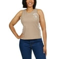 thumbnail image 4 of Women's WEAR by Erin Andrews Tan Colorado Rockies Tonal Tank Top, 4 of 5