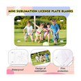 thumbnail image 5 of 7 Inch X 4 Inch 10 Pack Sublimation License Plate Blanks,heat Thermal Transfer Diy Picture,aluminum, 5 of 5