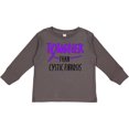 thumbnail image 3 of Inktastic Tougher than Cystic Fibrosis Boys or Girls Long Sleeve Toddler T-Shirt, 3 of 5