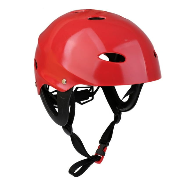 Casco de seguridad para adultos Cola Deportes acuáticos Protector Duro rojo