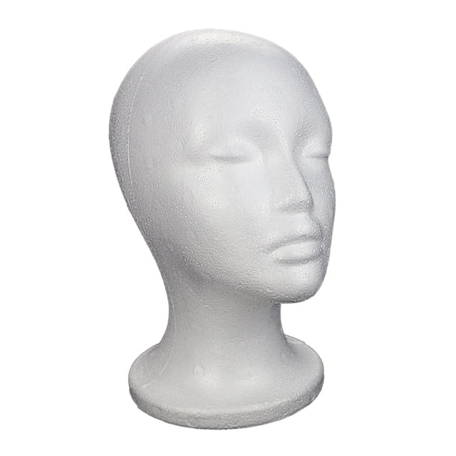 Cabeza de maniquí de espuma para mujer, joyería, gafas, soporte de exhibición, accesorios, moda ligera