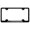 Black, variant on Dodge Charger Laser Etched Logo Wide Body License Plate Frame (Chrome)