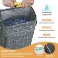 thumbnail image 2 of Earthy Bohemian Style Insulated Backpack Cooler - 20L Soft Cooler Bag, Boho Chic for Camping, 2 of 6