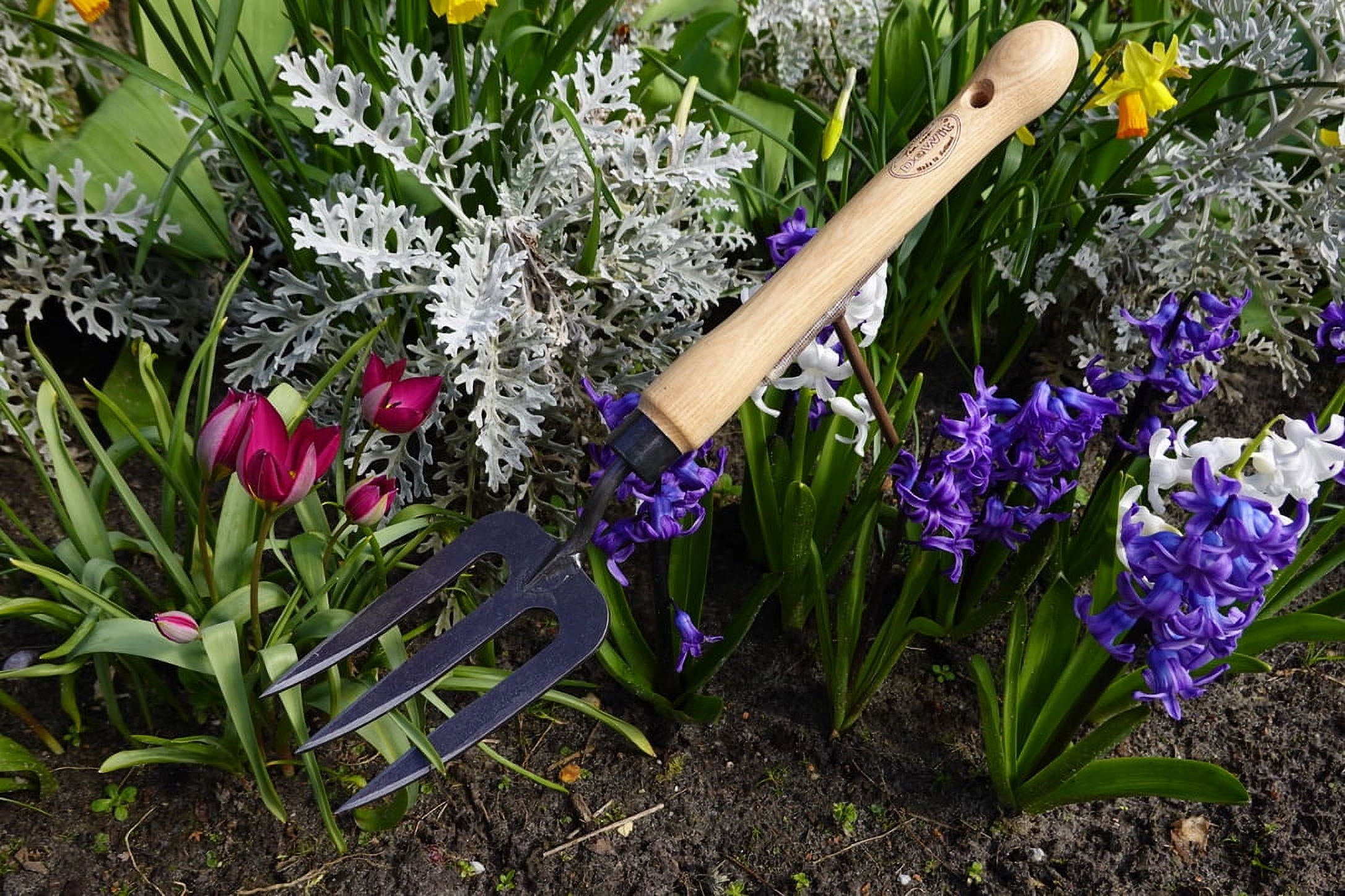 DeWit 3-Tine Garden Fork with Midsize Handle