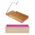 thumbnail image 1 of 1 Antiadherente de Silicona Rectangular para Artesanía de de Aceite Esencial Soledad Molde de madera del cortador del pan del jabón, 1 of 10