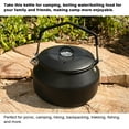 thumbnail image 2 of Outdoor Stainless Steel Kettle Locking Handle Camping Hung Pot Portable Coffee Pot Tea Pot Picnic Cooker 1.1L Teapot Water Boiling Accessory, 2 of 8