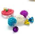 thumbnail image 4 of Bird Chewing Toy - Attract Pet's Attention - Multicolored Rattan Ball Parrot Chewing Toy, Medium, 4 of 9