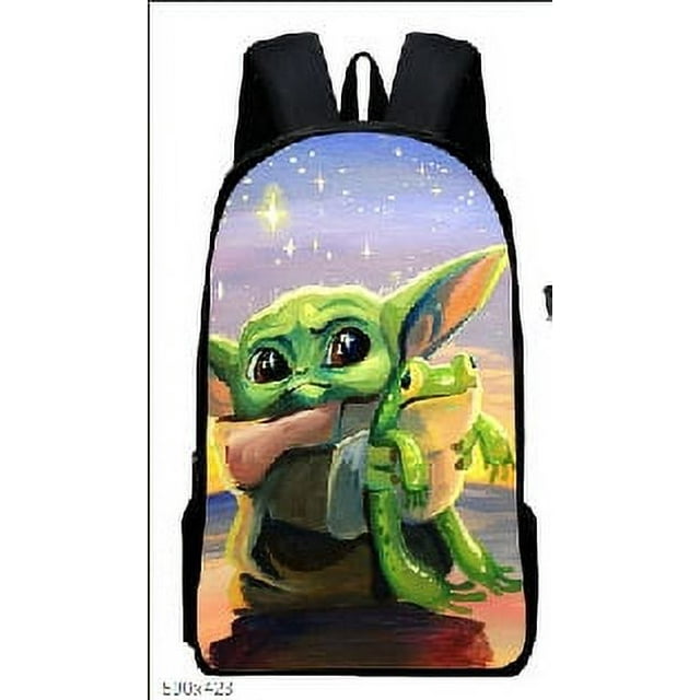 Mandalor Yoda Schoolbag For Primary And Secondary School Students, Light And Waterproof, Breathable Ridge-protecting Schoolbag--Week