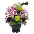 thumbnail image 1 of Nearly Natural 1257 Mixed Cattleya and Hydrangea Silk Flower Arrangement, Pink, 1 of 1