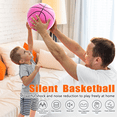 thumbnail image 2 of Foam Basketball, Indoor High Density Training Basketball 3D Texture Quiet Bounce No Noise Ball for Home Beach Pool B, 2 of 5