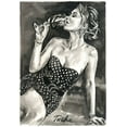 thumbnail image 2 of Tashe 14x18 Black Ornate Wood Framed with Double Matting Museum Art Print Titled - Pleasant Evening, 2 of 4