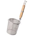 thumbnail image 4 of Monyance Noodle Sieve Stainless Steel Noodle Strainer Basket with Wooden Handle(14.57X5.51X5.51Inches), 4 of 10
