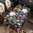 thumbnail image 2 of Pioneer Flower Floral Print Pattern Rectangle Tablecloth 60"x120", Waterproof Polyester Table Cloth, Wipeable Spillproof for Dining Camping Indoor Outdoor, 2 of 6