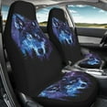 thumbnail image 3 of ZIATUBLE Galaxy Wolf Car Seat Dust Cover Washable Front Seats Protector Set of 2 Piece Auto Interior Accessories Anti-Slip Vehicle Bucket Seat Covers Universal Fit for SUV Sedan Van, 3 of 7