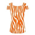 thumbnail image 5 of Fiudx Tops para Mujer Blusas Plegables con Cuello En V para Mujer, Camisas con Hombros Descubiertos, Top de Manga Corta Estampado, 5 of 5