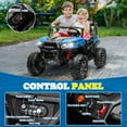 thumbnail image 5 of UBesGoo 24V Ride On Car UTV, 2WD/4WD 2 Seater Kid Electric Power Wheels with Remote Control, LED Lights, Spring Suspension, Music, Blue, 5 of 10